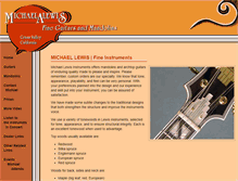 Tablet Screenshot of michaellewisinstruments.com
